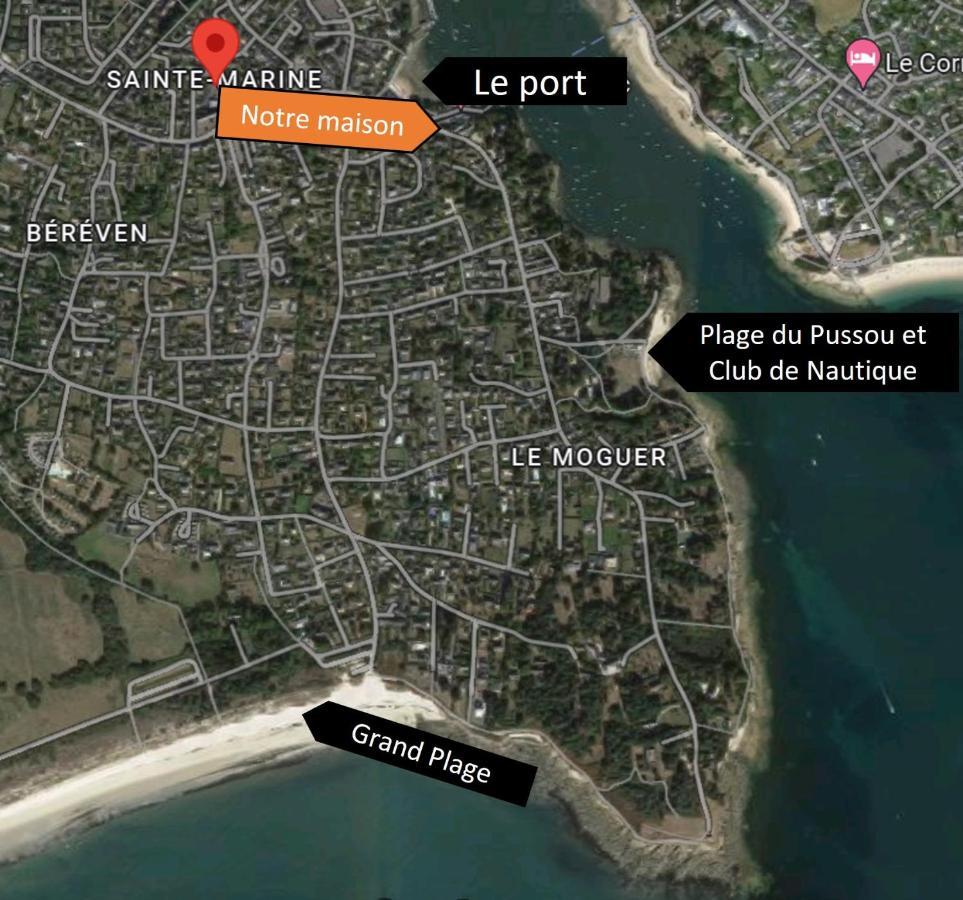 Charmante Maison Au Port De Sainte Marine Combrit Exteriér fotografie